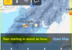 Karachi and Sindh weather update showing cloudy skies with rain forecast and cold wave expected across the province