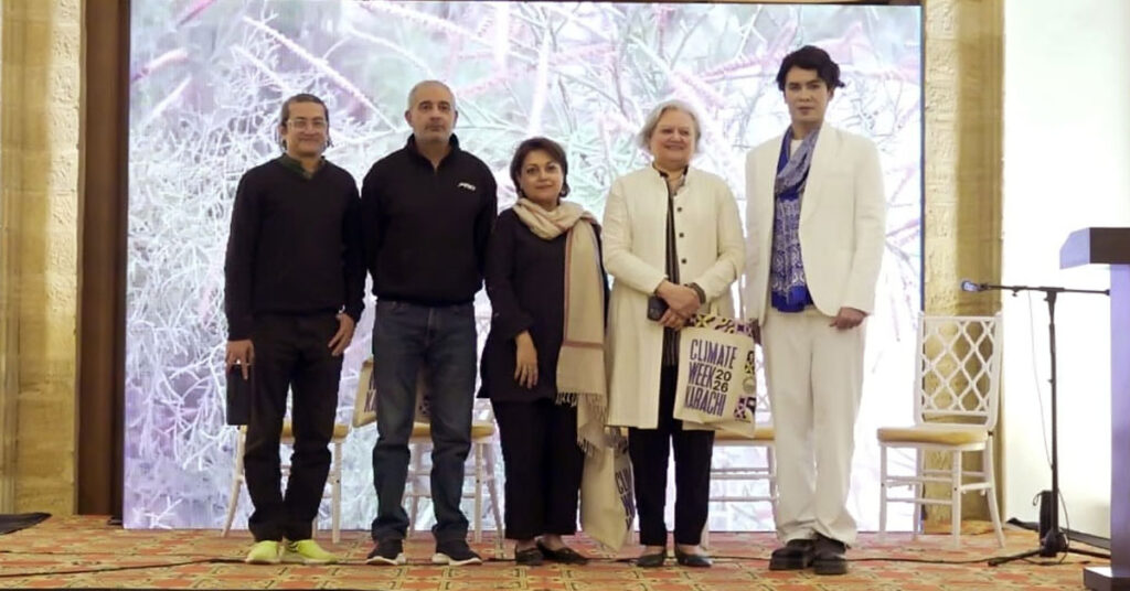 The exhibition was curated by **Teejay Sayyid**, while **18 artists** highlighted the complex relationships between water, land, and climate change through their artworks.