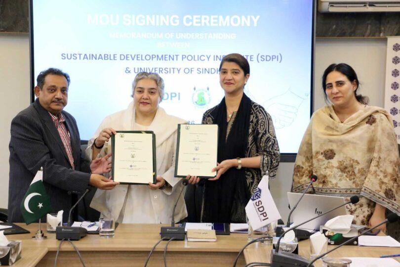 MoU Signed Between SDPI and University of Sindh