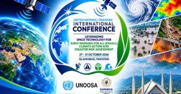 Space Technology for Early Disaster Warnings, International Conference in Islamabad